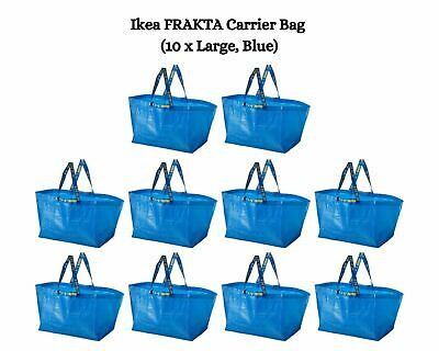 IKEA FRAKTA LARGE BLUE BAG IDEAL FOR SHOPPING, LAUNDRY, STORAGE
