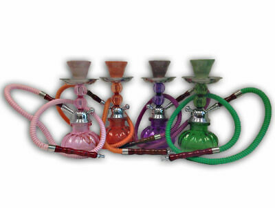 SMALL 11" SHISHA PIPE JUNIOR MODERN HOOKAH NARGILLA TRAVEL KIT WITH CHARCOAL