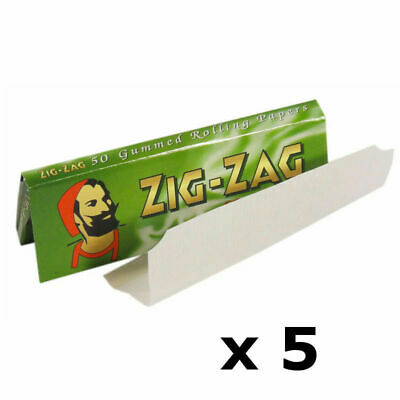 Zig Zag Green Standard Regular Cigarette Rolling Paper - Buy 1 to 100 Booklets