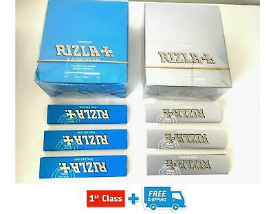 RIZLA BLUE SLIM / SILVER SLIM KING SIZE ROLLING PAPERS 10,20,30 & 50 BOOKLETS