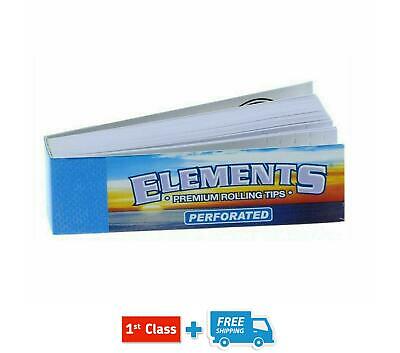 ELEMENTS PERFORATED Tips Roach Books Cigarette Rolling Papers Booklets Full Box
