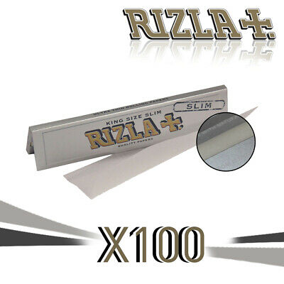 Rizla Silver King Size Ultra Thin Rolling Papers Slim Genuine Cigarette Smoking