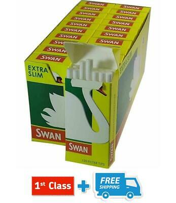 5000 RIZLA GREEN ROLLING PAPERS & 4800 SWAN EXTRA SLIM FILTER TIPS ORIGINAL NEW