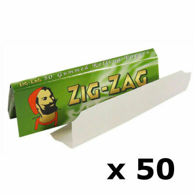 Zig Zag Green Standard Regular Cigarette Rolling Paper - Buy 1 to 100 Booklets