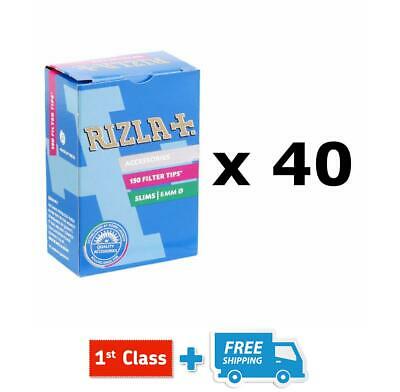 RIZLA FILTER TIPS Slim Tips 6MM Cigarette Rolling Tips x 150  *New Pack*