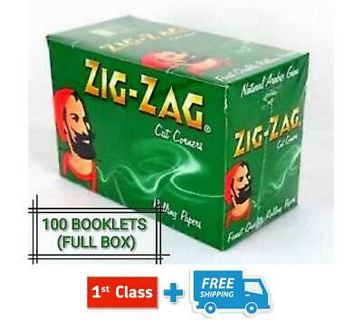 ZIG ZAG GREEN REGULAR STANDARD SMOKING ROLLING PAPERS