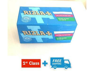 RIZLA ULTRA SLIM NEW BLUE PACK FILTER TIPS - 120 X (1/5/10 PACKS) ORIGINAL