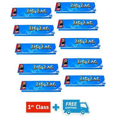 ZIG ZAG BLUE KING SIZE SLIM ROLLING PAPERS BOOKLETS  5 / 10 / 20 BOOKLETS