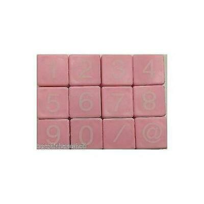 TILES BLACK/WHITE LETTERS FULL SET 100 PIECES -WOODEN/PLASTIC COLOURED