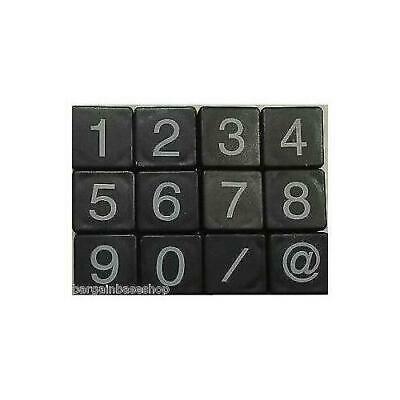 TILES BLACK/WHITE LETTERS FULL SET 100 PIECES -WOODEN/PLASTIC COLOURED