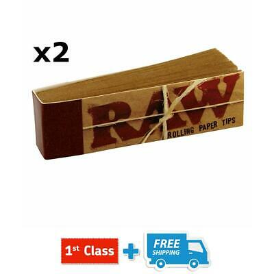 RAW Rolling Paper Roach Filter Tips Chlorine Free Roach Book, 1 - 50 Booklets