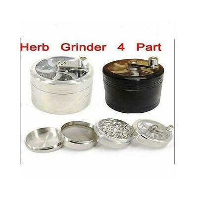 4 Part Herb Mill Grinder Magnetic Metal Diamond Teeth Grinder Rizla Grinder