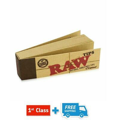 500 Raw Rolling Papers Filter Tips (10 Booklets Of 50) Standard Size Vegan Rizla