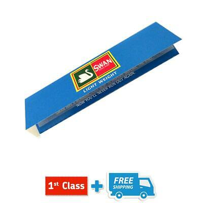 320 PAPERS OF SWAN BLUE KING SIZE SLIM SMOKING ROLLING PAPERS 10 BOOKLETS