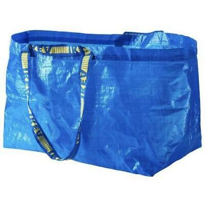 10 IKEA FRAKTA Carrier Blue Bags for Storage, Laundry & Shopping 71 Litter New