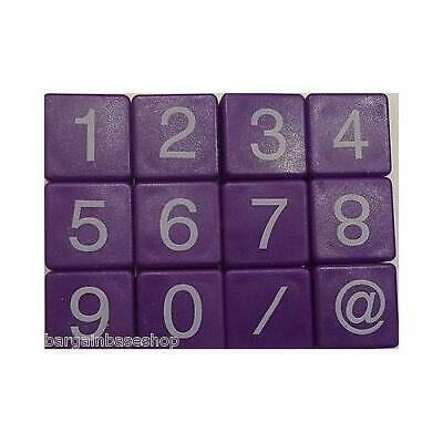 TILES WHITE/BLACK LETTERS FULL SET 100 PIECES -PLASTCI/WOODEN COLOURED