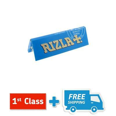 1250 RIZLA BLUE SMOKING  ROLLING PAPERS MADE IN BELGIUM ORIGINAL 25 BOOKLETS