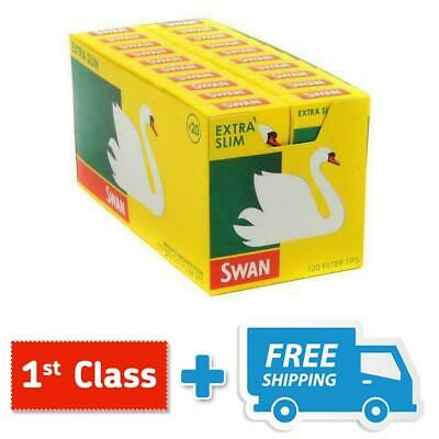SWAN EXTRA SLIM PRE CUT CIGARETTE FILTER TIPS PACK OF 1 5 10 x 120 Box