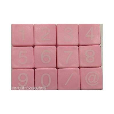 TILES BLACK/WHITE LETTERS FULL SET 100 PIECES -WOODEN/PLASTIC COLOURED