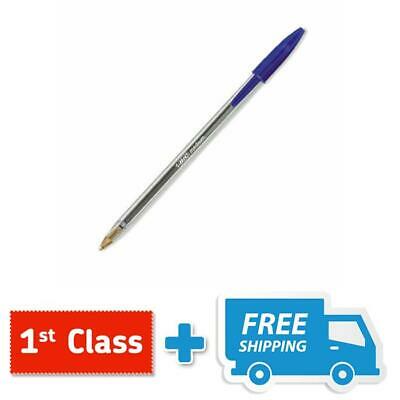 (BLACK, BLUE & RED OPTION) Buy 1 to 50, BIC Cristal Medium Ball Point Pens Biros