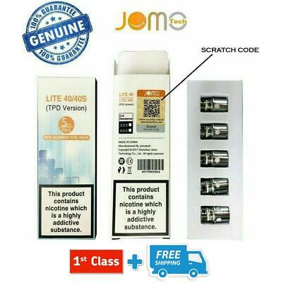AUTHENTIC JOMO LITE 40/40S | 0.2 | 0.5 Sub-Ohm Replacement Coils | (5 Pack) | UK