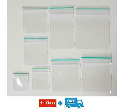 ALL SIZES Small Clear Grip Seal/ Zipper/ Zip Lock Bags -Resealable Plastic Bags