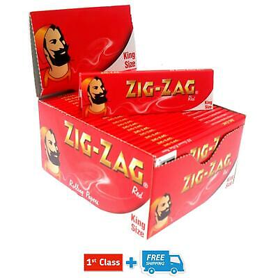 ZIG ZAG RED KING SIZE SLIM ROLLING PAPERS ( 5/10/20 BOOKLETS )