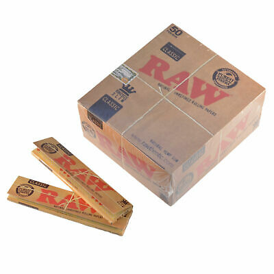 RAW Rolling Papers King Size Slim Classic Natural Unrefined Skins 110mm