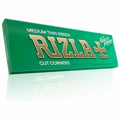 New Original Rizla Green Standard Regular Cigarette Rolling Papers 10 booklets