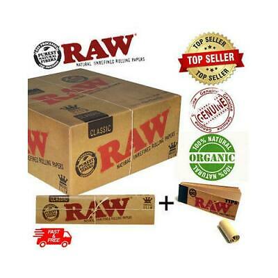 RAW CLASSIC Rolling Papers King Size Slim 110mm with Roach Filter Tips –