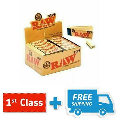 100% Authentic Raw Rolling Paper Tips Packs Roach Full Box 50 PER Booklet £11.99