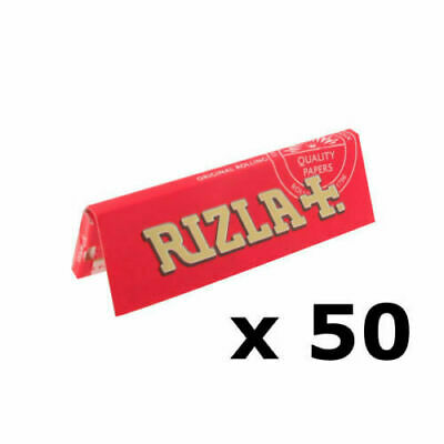1 5 10 25 50 100 Rizla Red Regular Cigarette Smoking Rolling Paper Genuine