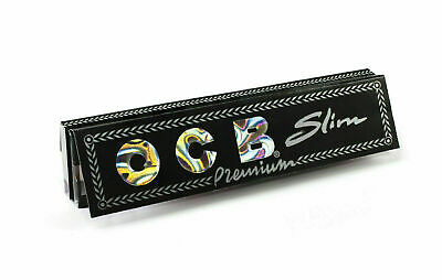 1 5 10 25 50 OCB PREMIUM BLACK KING SIZE SLIM SMOKING CIGARETTE ROLLING PAPERS
