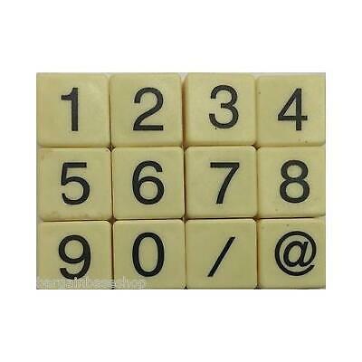 TILES WHITE/BLACK LETTERS FULL SET 100 PIECES -PLASTCI/WOODEN COLOURED