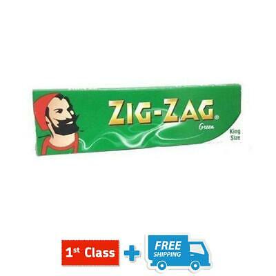 ZIG ZAG GREEN, RED KING SIZE BLUE, SILVER, UNBLEACHED SLIM (5 /10 /20 BOOKLETS)