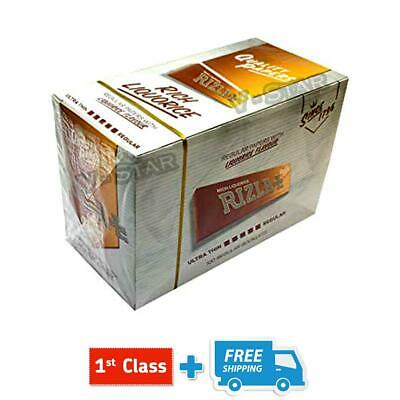 NEW RIZLA ORANGE LIQUORICE REGULAR CIGARETTE ROLLING PAPERS ORIGINAL