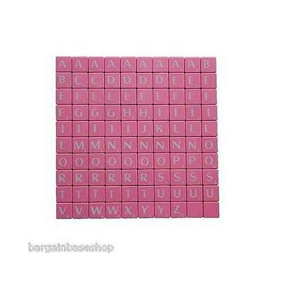 TILES BLACK/WHITE LETTERS FULL SET 100 PIECES -WOODEN/PLASTIC COLOURED