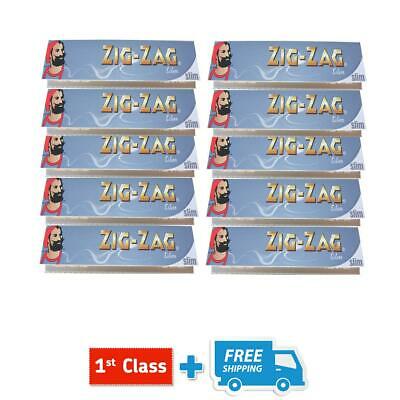 ZIG ZAG SILVER SLIM KING SIZE ROLLING PAPERS - 5, 10, 20 BOOKLETS - ORIGINAL
