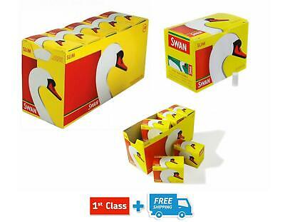 40 Packs x 165 Swan Slim line Filter Tips Slimline - Total 6600 Filter Tips