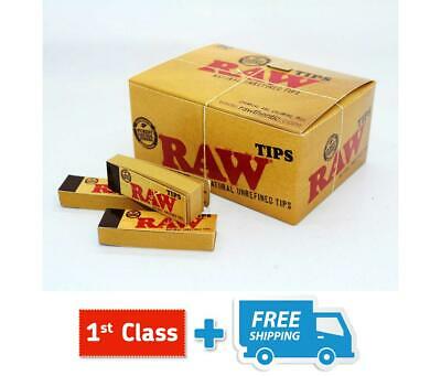 RAW Rolling Paper Roach Filter Tips Chlorine Free Roach Book, 1 - 50 Booklets