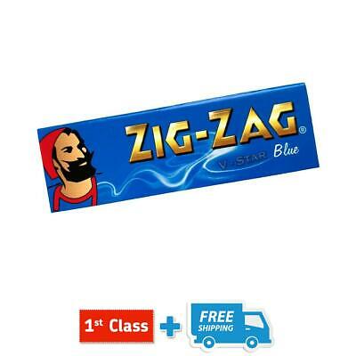 ZIG ZAG BLUE PAPERS 10 x BOOKLETS STANDARD SLOW BURNING SMOKING ROLLING PAPERS