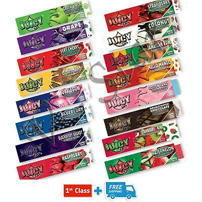 JUICY JAYS FRUITY FLAVOURED KING SIZE SLIM ROLLING PAPERS (15 FLAVOURES) SMOKING