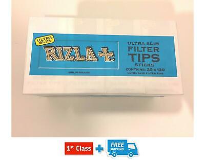 RIZLA ULTRA SLIM FILTER TIPS STICKS 120 TIPS PER PACK 10, 20 & 40 PACKS ORIGINAL