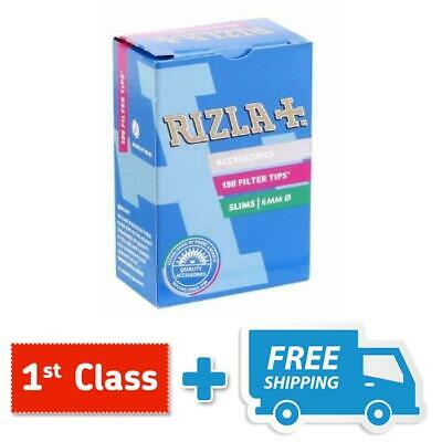 RIZLA FILTER TIPS Slim Tips 6MM Cigarette Rolling Tips x 150  *New Pack*