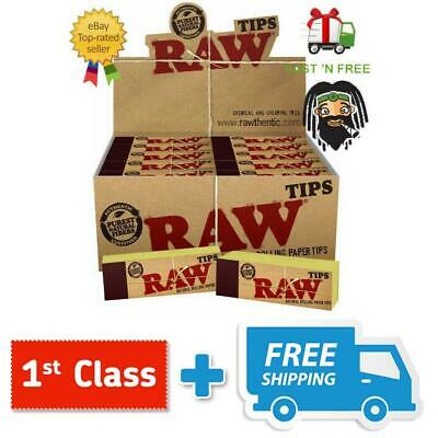 Genuine RAW Rolling Paper Roach Filter Tips Original Roach Book Chlorine Free UK