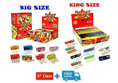 JUICY JAYS FRUITY FLAVOURS KING & BIG SIZE MIX-N-ROLL ROLLING PAPERS FULL BOX