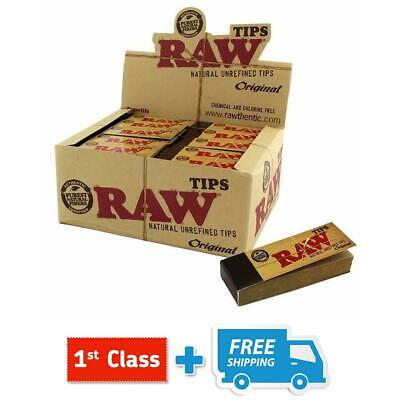 RAW Rolling Paper Roach Filter Tips Chlorine Free Roach Book, 1 - 50 Booklets