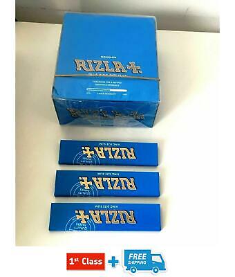 RIZLA BLUE SLIM / SILVER SLIM KING SIZE ROLLING PAPERS 10,20,30 & 50 BOOKLETS