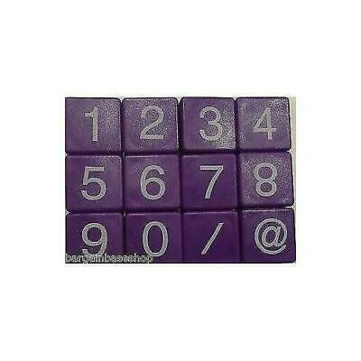 TILES WHITE/BLACK LETTERS FULL SET 100 PIECES -PLASTCI/WOODEN COLOURED