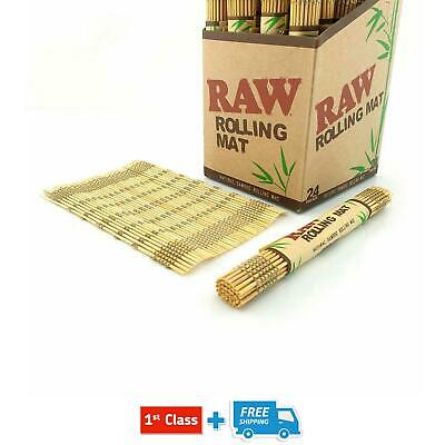 RAW Bamboo Rolling Mat Natural Tobacco Cigarette Rolling Tray